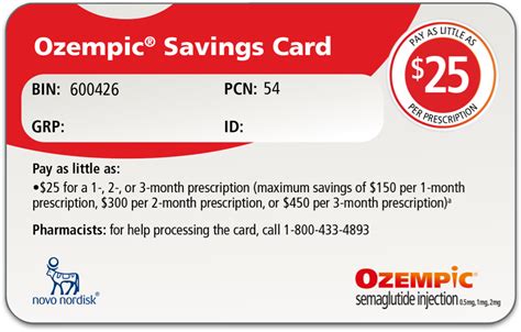 ozempic savings card for uninsured